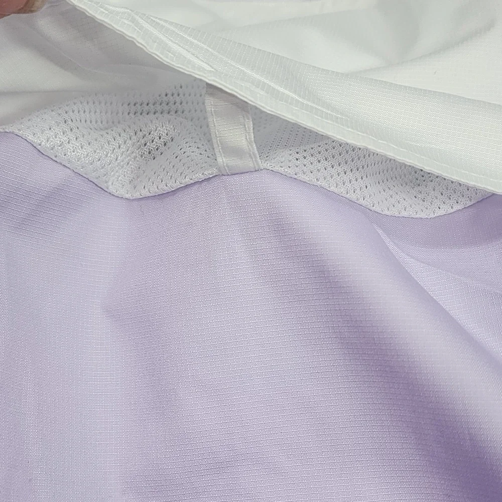 Nike Windbreaker Jacket Lavender White Windrunner Hooded Kids Size 6